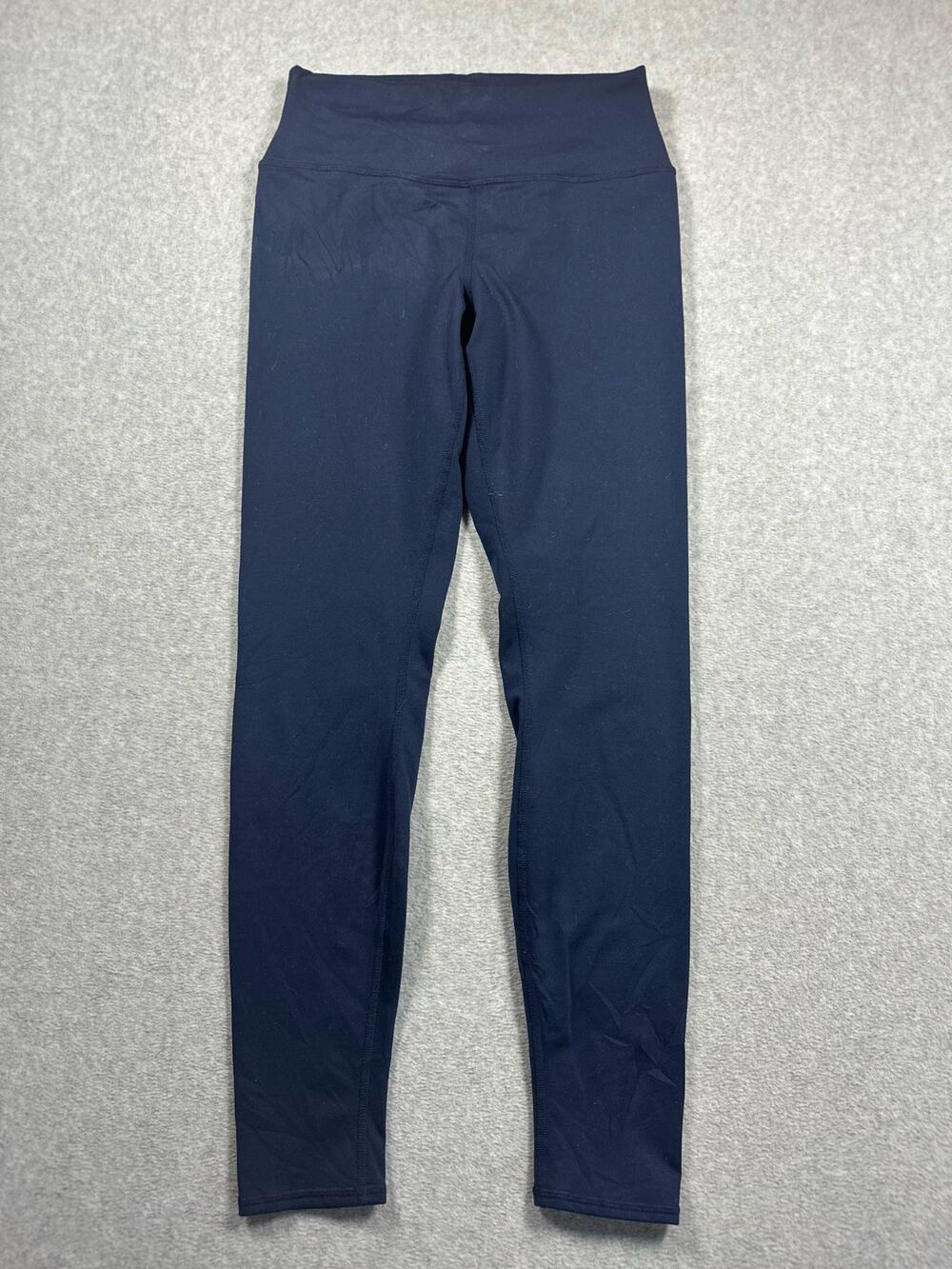 Alo Yoga Seamless Leggings Women's Small Blue Stretch High Waisted Lightweight